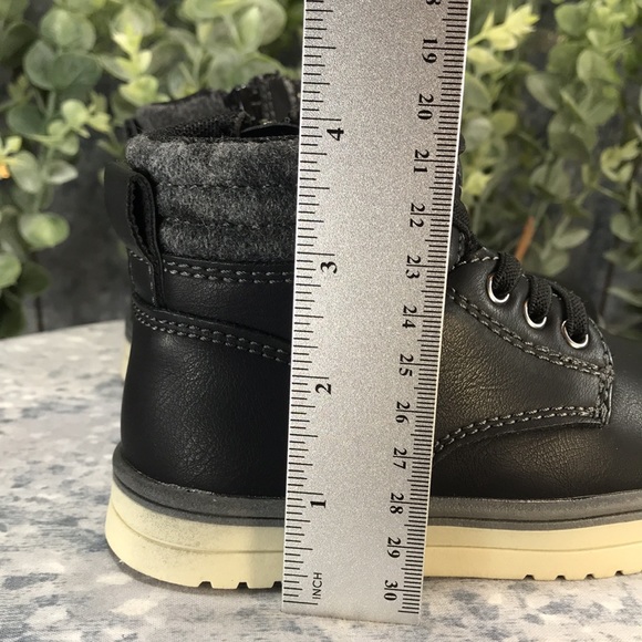 There Abouts Lil Conner Black Casual Hiker Boots with Combo Laces Boys 8M🖤NWT🖤 - Picture 9 of 12